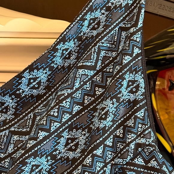 Miraclesuit brio one piece swimsut in blue black colors sz 16 - Picture 3 of 5